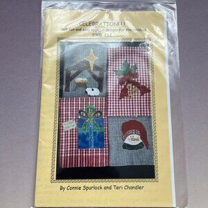 Christmas Winter Applique Sewing Pattern 4 Designs Crafts